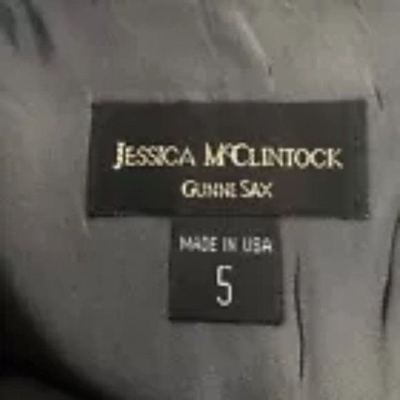 Jessica McClintock Gunne Sax Womens Gray Taffeta Long Skirt Formal Size 5 - Picture 3 of 4